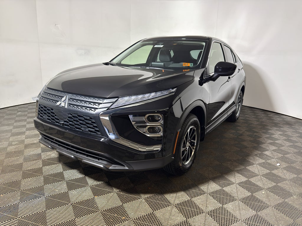 2026 Mitsubishi Eclipse Cross ES in Labrador Black Pearl — front three-quarter view