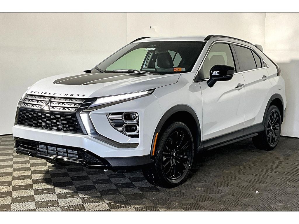 2025 Mitsubishi Eclipse Cross Black Edition in White Diamond — front three-quarter view